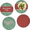 Christmas Holly Set of Lunch / Dinner Plates