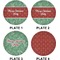 Christmas Holly Set of Lunch / Dinner Plates (Approval)