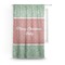 Christmas Holly Sheer Curtain With Window and Rod