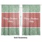 Christmas Holly Sheer Curtains Double