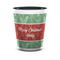 Christmas Holly Ceramic Shot Glass - 1.5 oz - Two Tone - Set of 4 (Personalized)