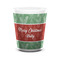 Christmas Holly Ceramic Shot Glass - 1.5 oz - White - Set of 4 (Personalized)