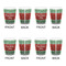 Christmas Holly Shot Glass - White - Set of 4 - APPROVAL