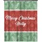 Christmas Holly Extra Long Shower Curtain - 70"x84" (Personalized)
