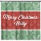 Christmas Holly Shower Curtain - 71" x 74" (Personalized)