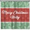 Christmas Holly Shower Curtain (Personalized) (Non-Approval)