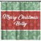 Christmas Holly Shower Curtain - Custom Size (Personalized)
