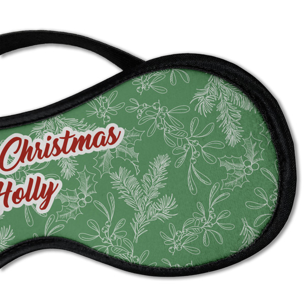 Christmas Holly Sleeping Eye Mask - DETAIL Large