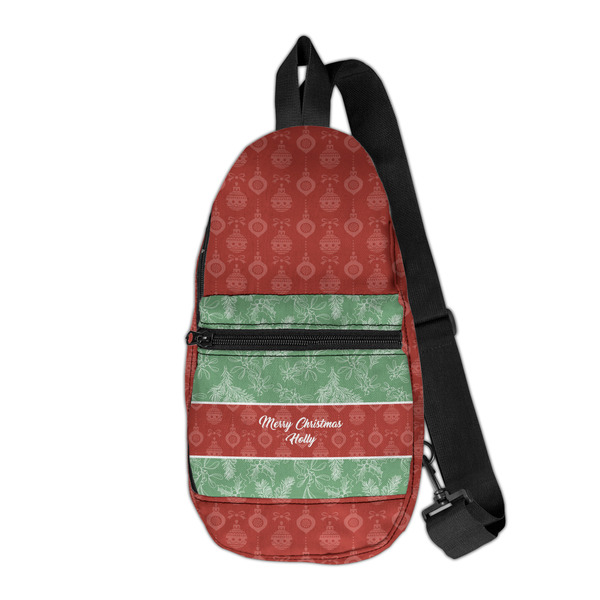 Custom Christmas Holly Sling Bag (Personalized)