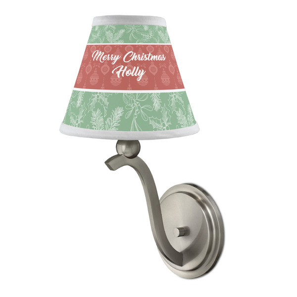 Christmas Holly Small Chandelier Lamp - LIFESTYLE (on wall lamp)