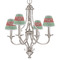 Christmas Holly Small Chandelier Shade - LIFESTYLE (on chandelier)