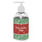 Christmas Holly Plastic Soap / Lotion Dispenser (8 oz - Small - White) (Personalized)