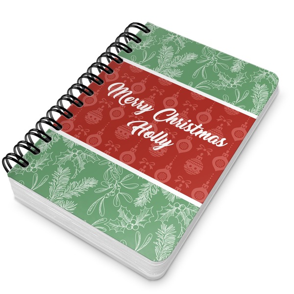 Christmas Holly Spiral Journal 5 x 7 - Main