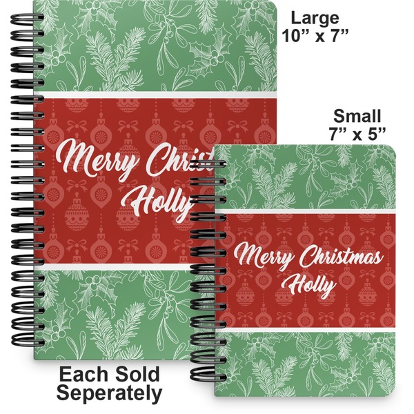 Christmas Holly Spiral Journal - Comparison