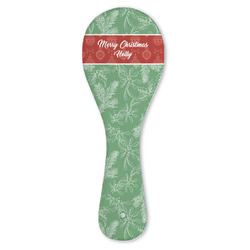 Christmas Holly Ceramic Spoon Rest (Personalized)