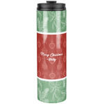 Christmas Holly Stainless Steel Skinny Tumbler - 20 oz (Personalized)
