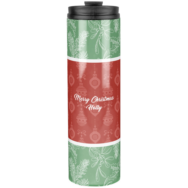 Christmas Holly Stainless Steel Tumbler 20 Oz - Front
