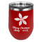 Christmas Holly Stemless Stainless Steel Wine Tumbler - Red - Single Sided (Personalized)