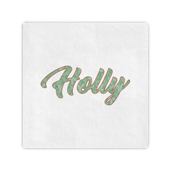 Christmas Holly Standard Cocktail Napkins (Personalized)