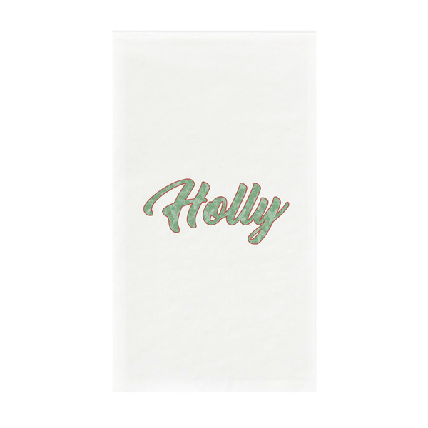 Custom Christmas Holly Guest Towels - Full Color - Standard (Personalized)