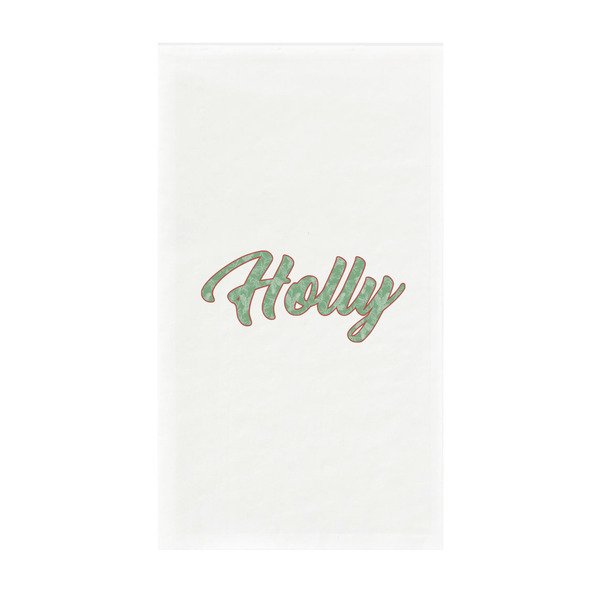 Custom Christmas Holly Guest Paper Towels - Full Color - Standard (Personalized)