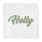 Christmas Holly Decorative Paper Napkins (Personalized)