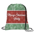Christmas Holly Drawstring Backpack (Personalized)