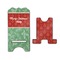 Christmas Holly Stylized Phone Stand - Front & Back - Large