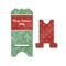 Christmas Holly Stylized Phone Stand - Front & Back - Small