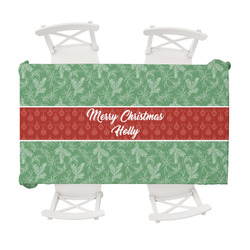 Christmas Holly Tablecloth - 58"x102" (Personalized)