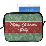 Christmas Holly Tablet Case / Sleeve - Large (Personalized)