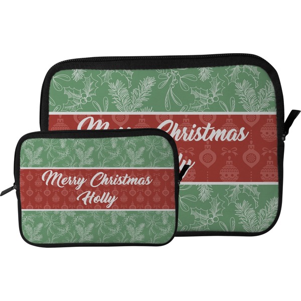 Christmas Holly Tablet Sleeve (Size Comparison)