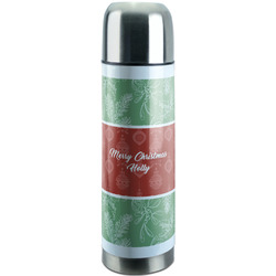 Christmas Holly Stainless Steel Thermos (Personalized)