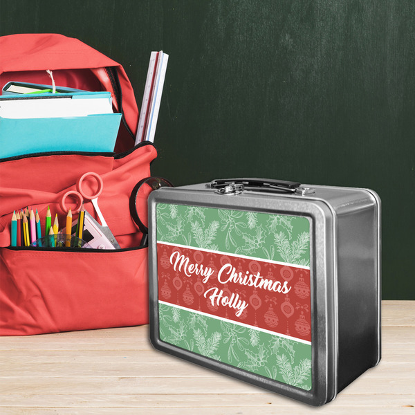 Christmas Holly Tin Lunchbox - LIFESTYLE