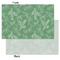 Christmas Holly Tissue Paper - Heavyweight - Small - Front & Back