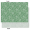 Christmas Holly Tissue Paper - Lightweight - Large - Front & Back