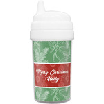 Christmas Holly Toddler Sippy Cup (Personalized)