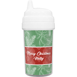 Christmas Holly Sippy Cup (Personalized)
