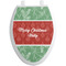 Christmas Holly Toilet Seat Decal Elongated