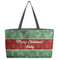 Christmas Holly Beach Totes Bag - w/ Black Handles (Personalized)