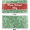 Christmas Holly Vinyl Check Book Cover - Front and Back
