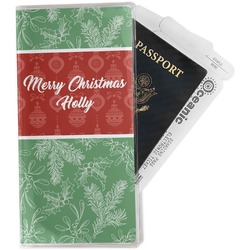 Christmas Holly Travel Document Holder