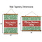 Christmas Holly Wall Hanging Tapestries - Parent/Sizing