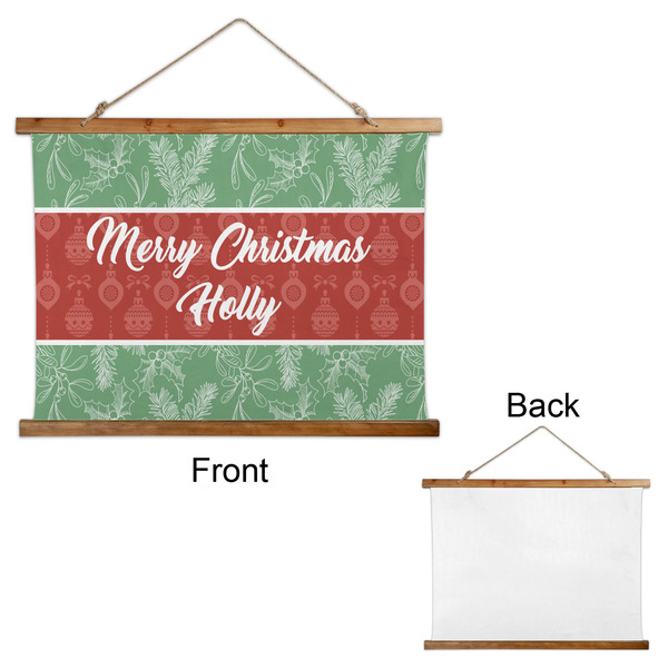 Christmas Holly Wall Hanging Tapestry - Landscape - APPROVAL