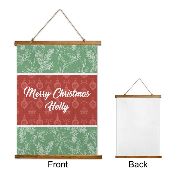 Christmas Holly Wall Hanging Tapestry - Portrait - APPROVAL