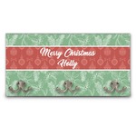 Christmas Holly Wall Mounted Coat Rack (Personalized)