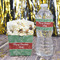 Christmas Holly Water Bottle Label - w/ Favor Box
