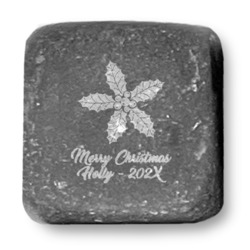 Christmas Holly Whiskey Stone Set (Personalized)