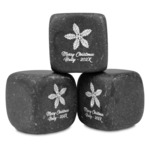 Christmas Holly Whiskey Stone Set (Personalized)