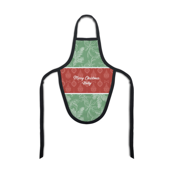 Custom Christmas Holly Bottle Apron (Personalized)